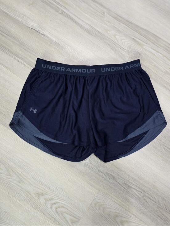 Under Armour Pants - Under Armour Women's Navy Athletic Running Shorts Pockets Size L